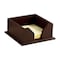 Dacasso Chocolate Brown Leather 3" x 3" Sticky Note Holder AG-3475 - alternate 3